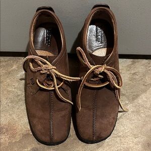 Born Men's Dark Brown Leather Derbys